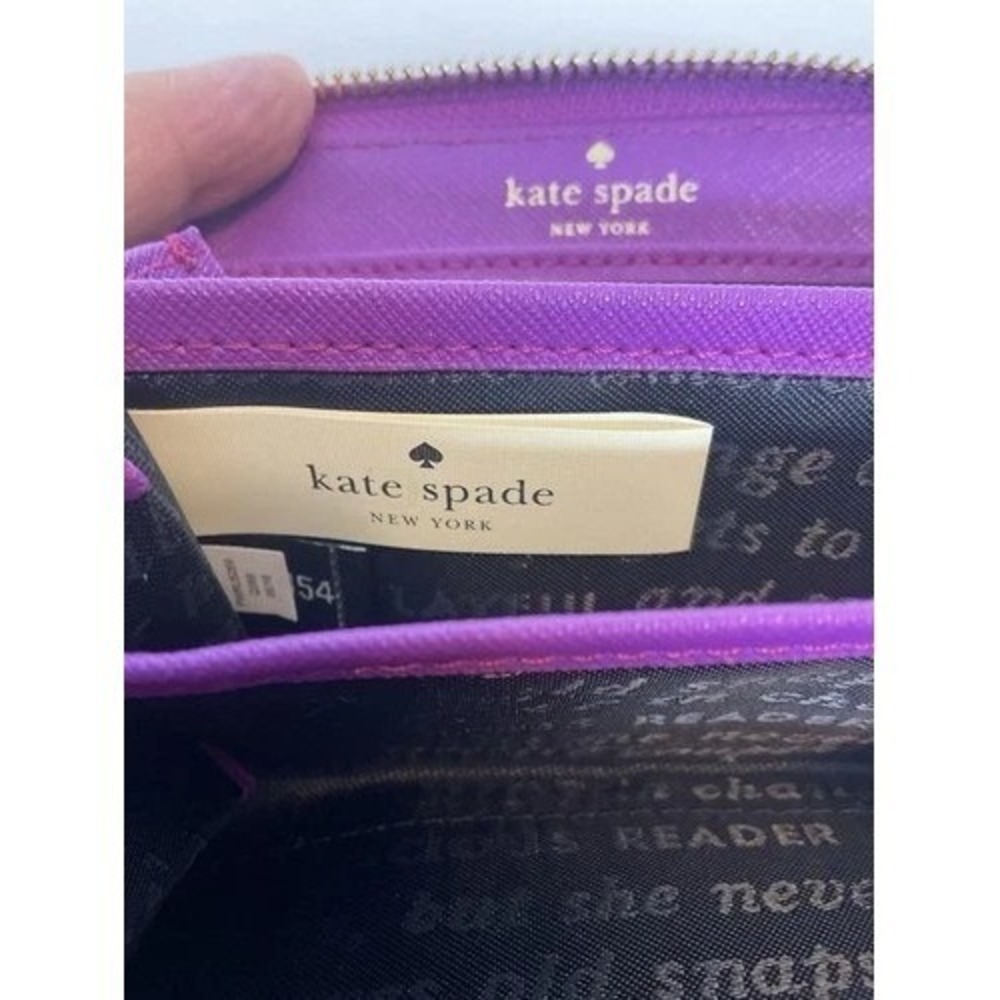 Kate Spade ZipAround Initial Wallet J! Jenny Jessica Jasmine Women 4.5"x3" China - Picture 4 of 13